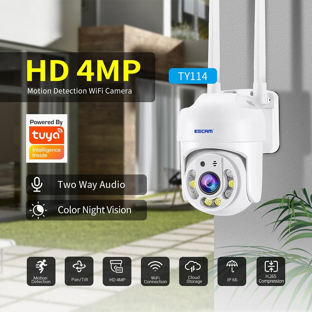 4Mp Wifi Camera With Two-Way Voice Night Vision And Motion Detection-1915197828850913281