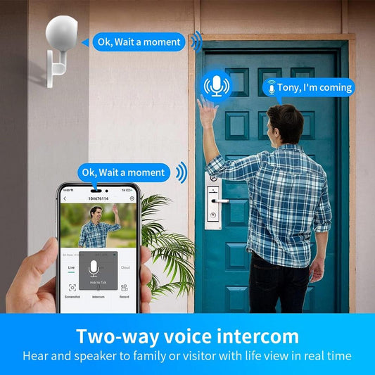 1080P Hd Wifi Smart Surveillance Camera With Two-Way Voice & Infrared Night Vision - A4-1915198237736833026