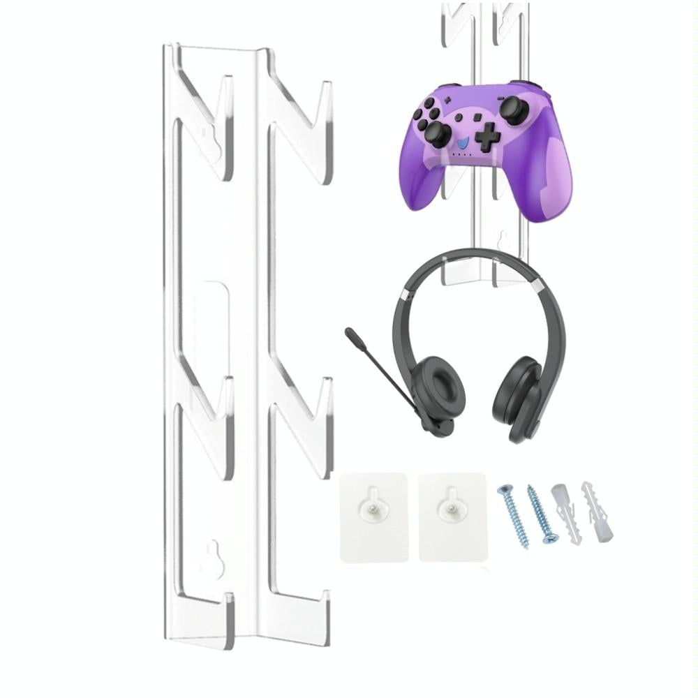 Acrylic Wall Mount For Game Controller And Headphones-1915197416756350977