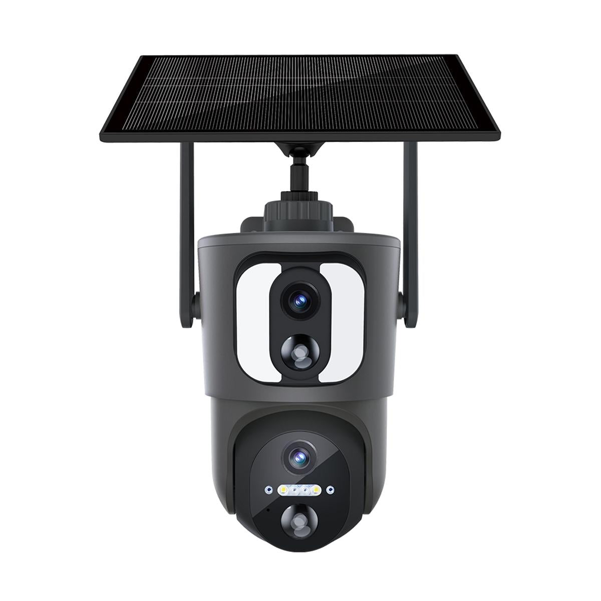 2Mp Solar Wifi Camera With Two-Way Voice & Alarm Recording - Black Binocular-1915196865775800320