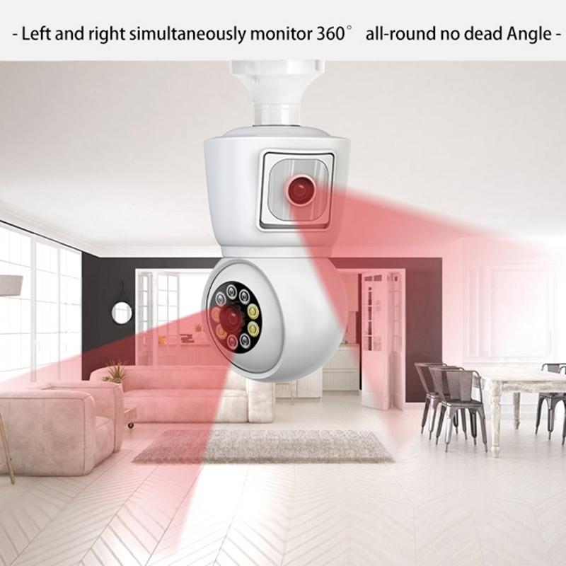 Smart Night Vision Camera With Motion Tracking And Voice Intercom - White-1915196943286538243