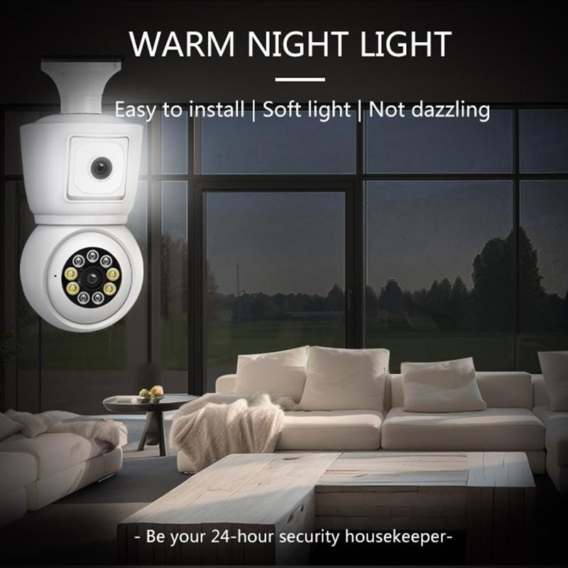 Smart Night Vision Camera With Motion Tracking And Voice Intercom - White-1915196943286538249