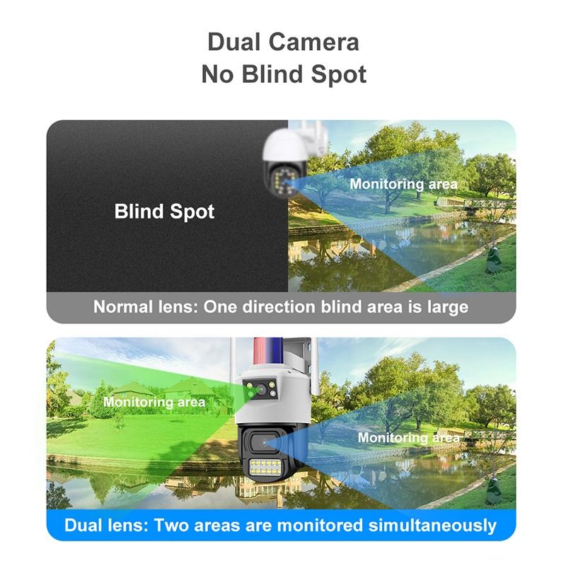 Outdoor Dual Lens Wifi Camera - Waterproof 2Mp-1915196517958946819