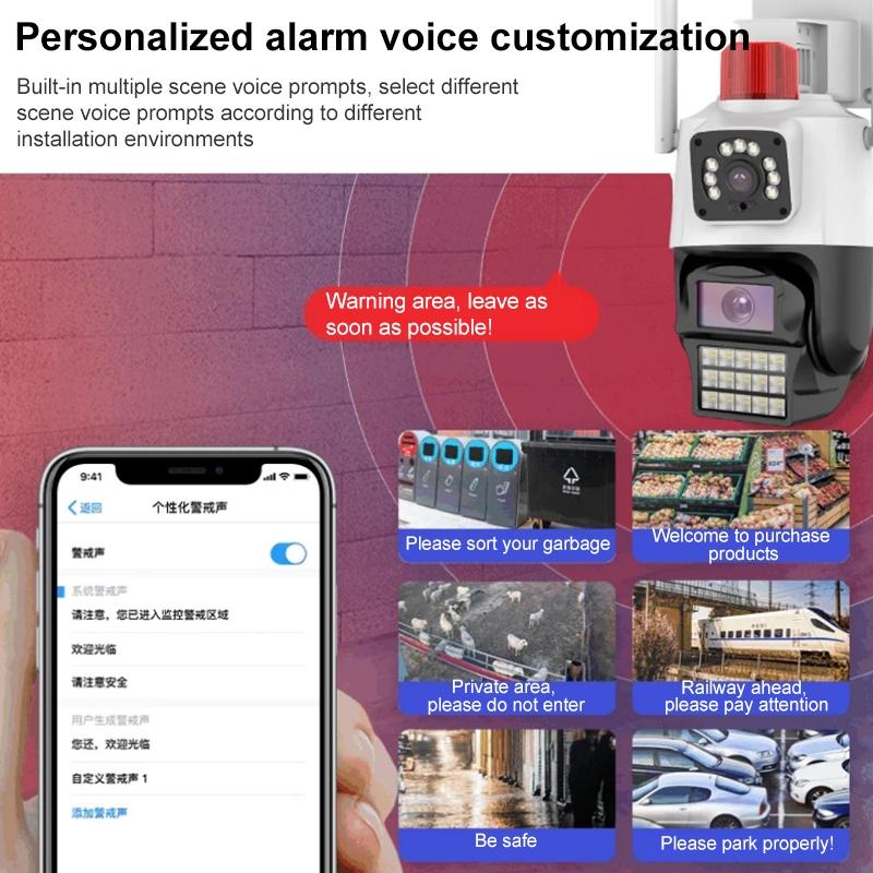 Smart Dual Camera With Wifi Two-Way Voice Intercom & Humanoid Detection - 4Mp-1915196525378670597