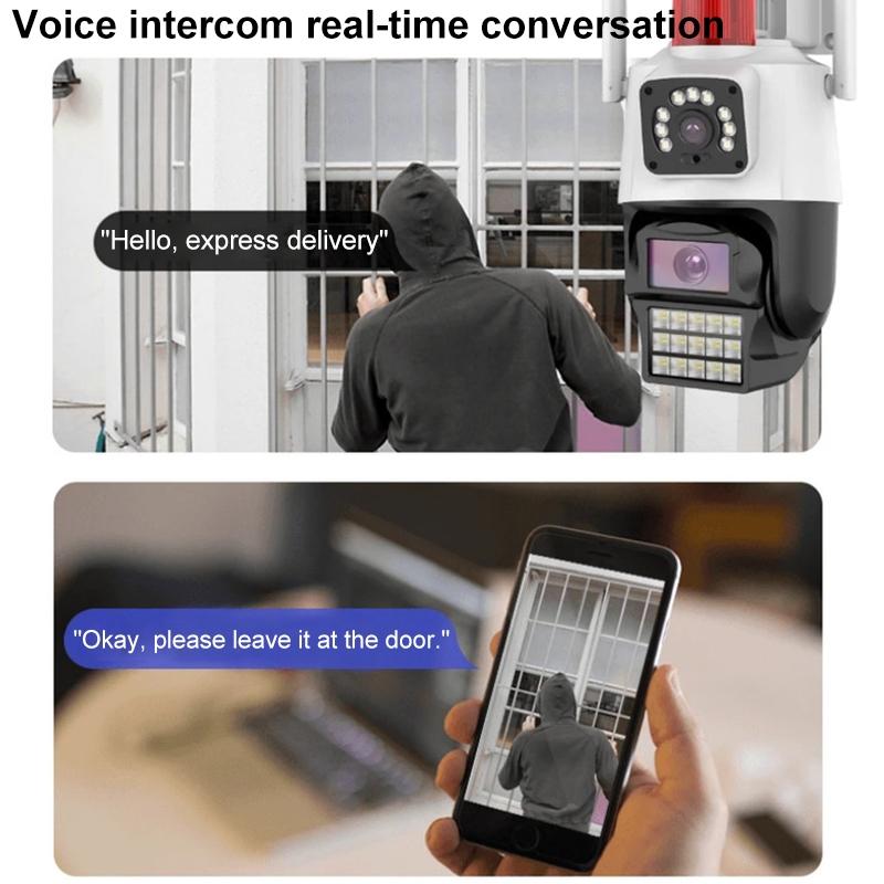 Smart Dual Camera With Wifi Two-Way Voice Intercom & Humanoid Detection - 4Mp-1915196525378670599