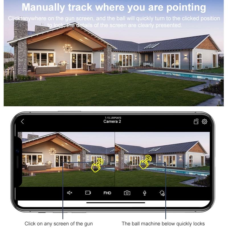 3Mp Wifi Triple Camera With Two-Way Voice Intercom & Infrared Night Vision - Supports-1915196528482455554