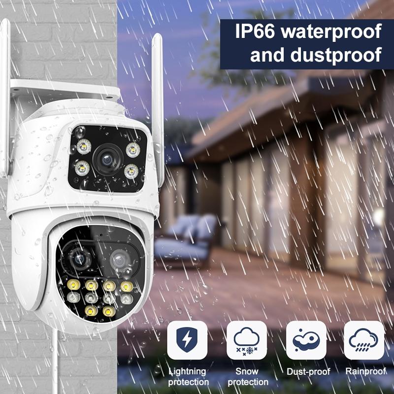 3Mp Wifi Triple Camera With Human Face Recognition & Ai Alarm - Compact Design-1915196520131596296