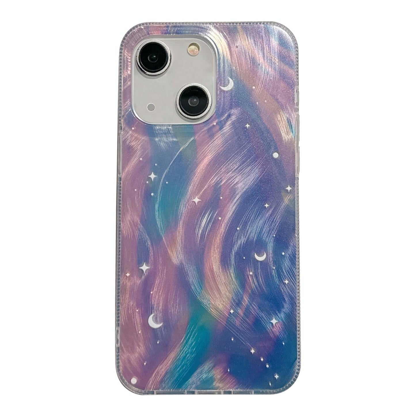 Blue Dream Starry Gradient Dual Layer Iphone 15 Acrylic Tpu Case-1915196658069671942