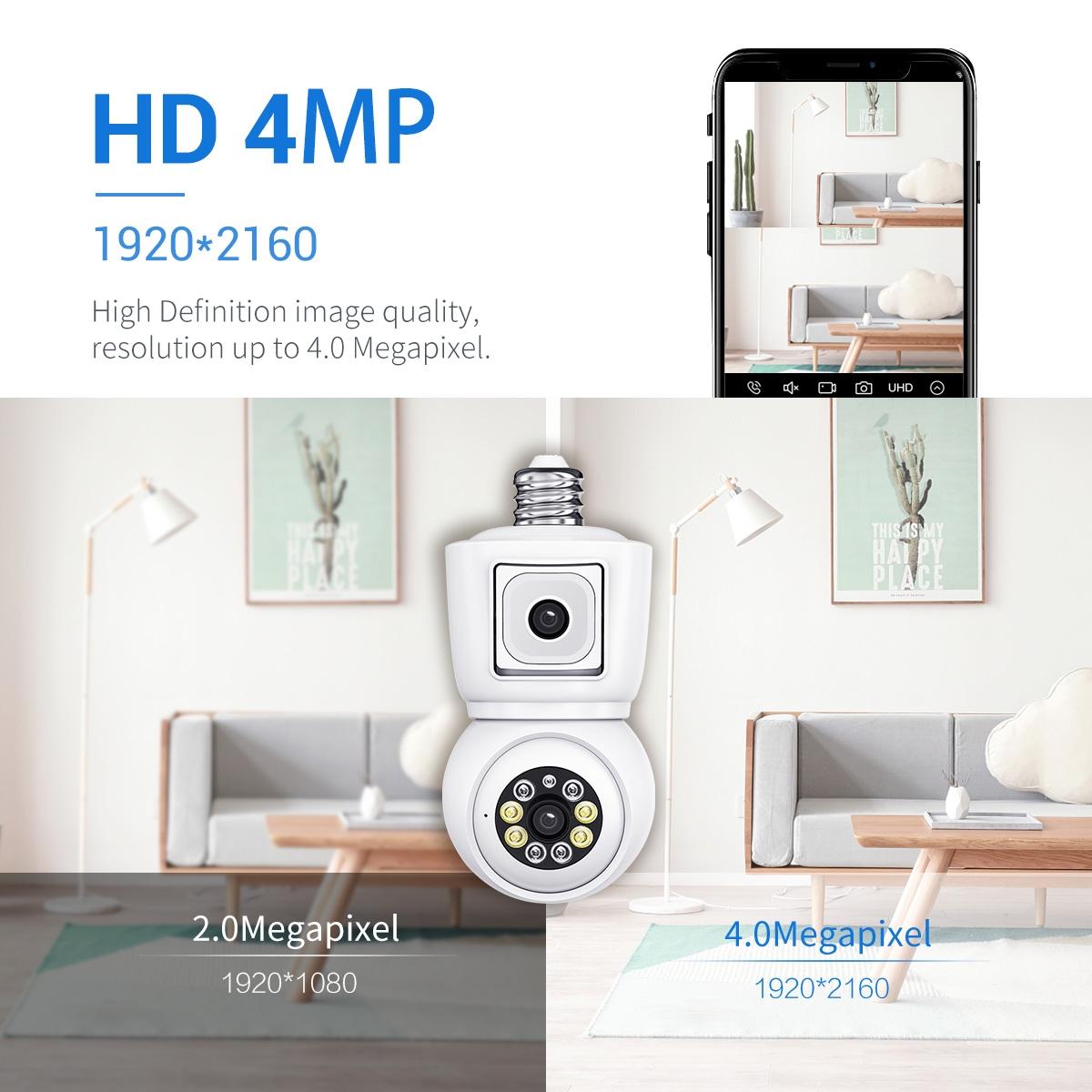 Waterproof Wifi Dual Lens Camera With Motion Detection And Two-Way Audio-1915197129190674435