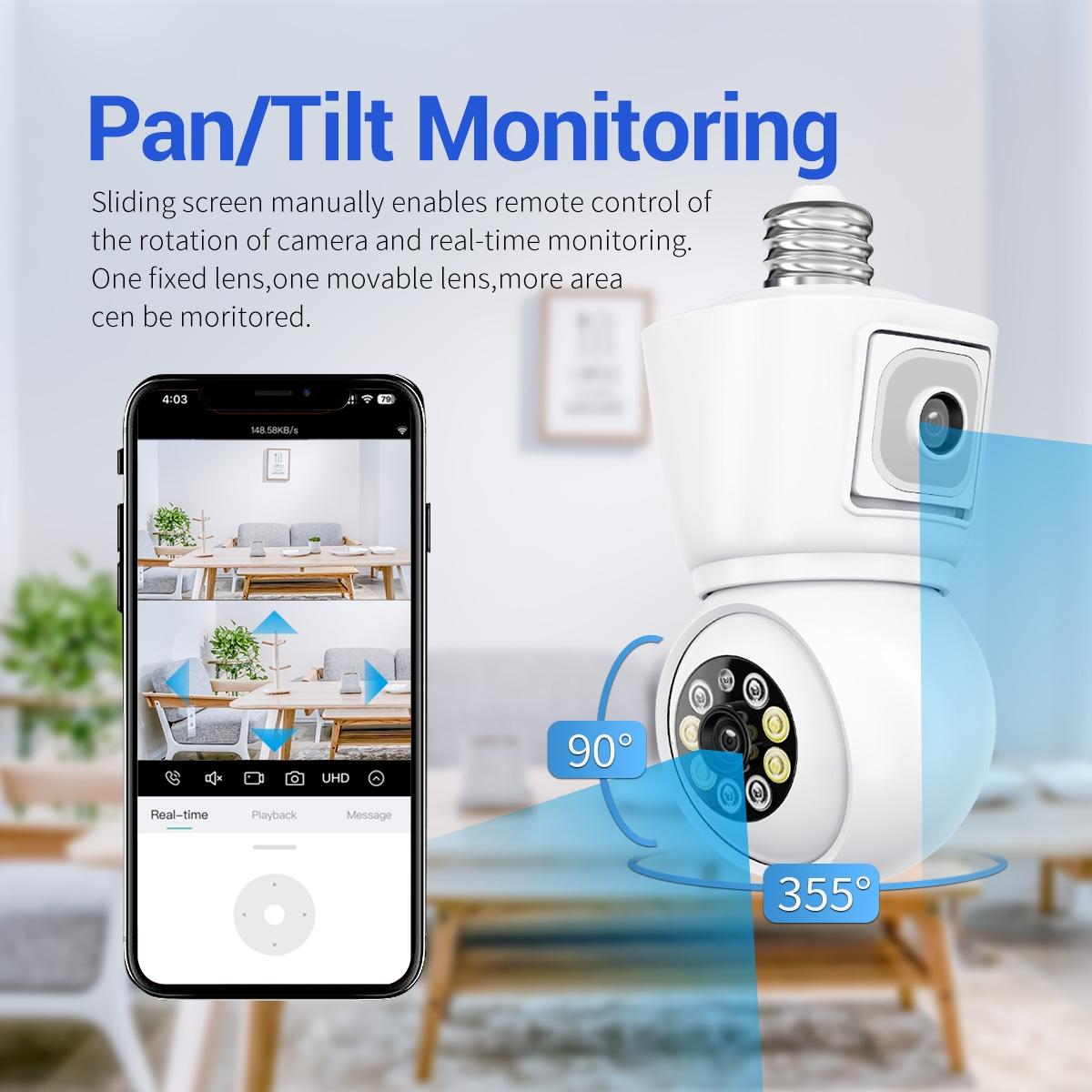 Waterproof Wifi Dual Lens Camera With Motion Detection And Two-Way Audio-1915197129190674440