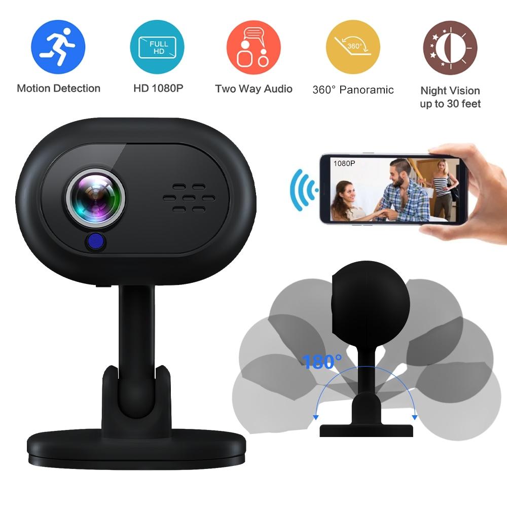 Wireless Mini Night Vision Camera With Wifi - Black-1915196872906117123