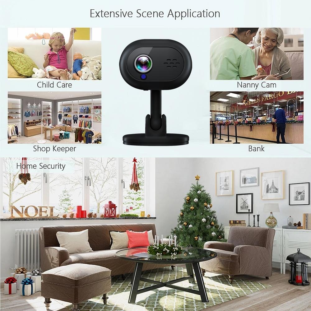 Wireless Mini Night Vision Camera With Wifi - Black-1915196872906117127