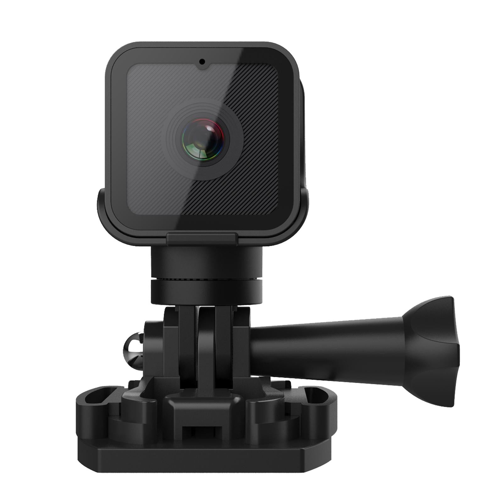 Waterproof Mini Action Camera With Night Vision And Ring Bracket - Black-1915196836101099521