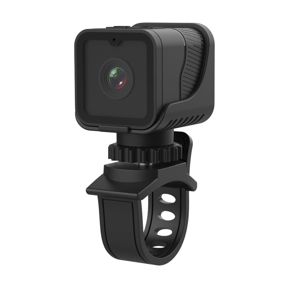 Waterproof Mini Action Camera With Night Vision And Ring Bracket - Black-1915196836101099523