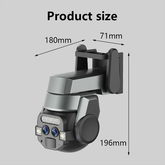 10X Binocular Zoom Dual Light Source Wifi Camera - Ip67 Waterproof For Outdoor Use-1915196522874671105