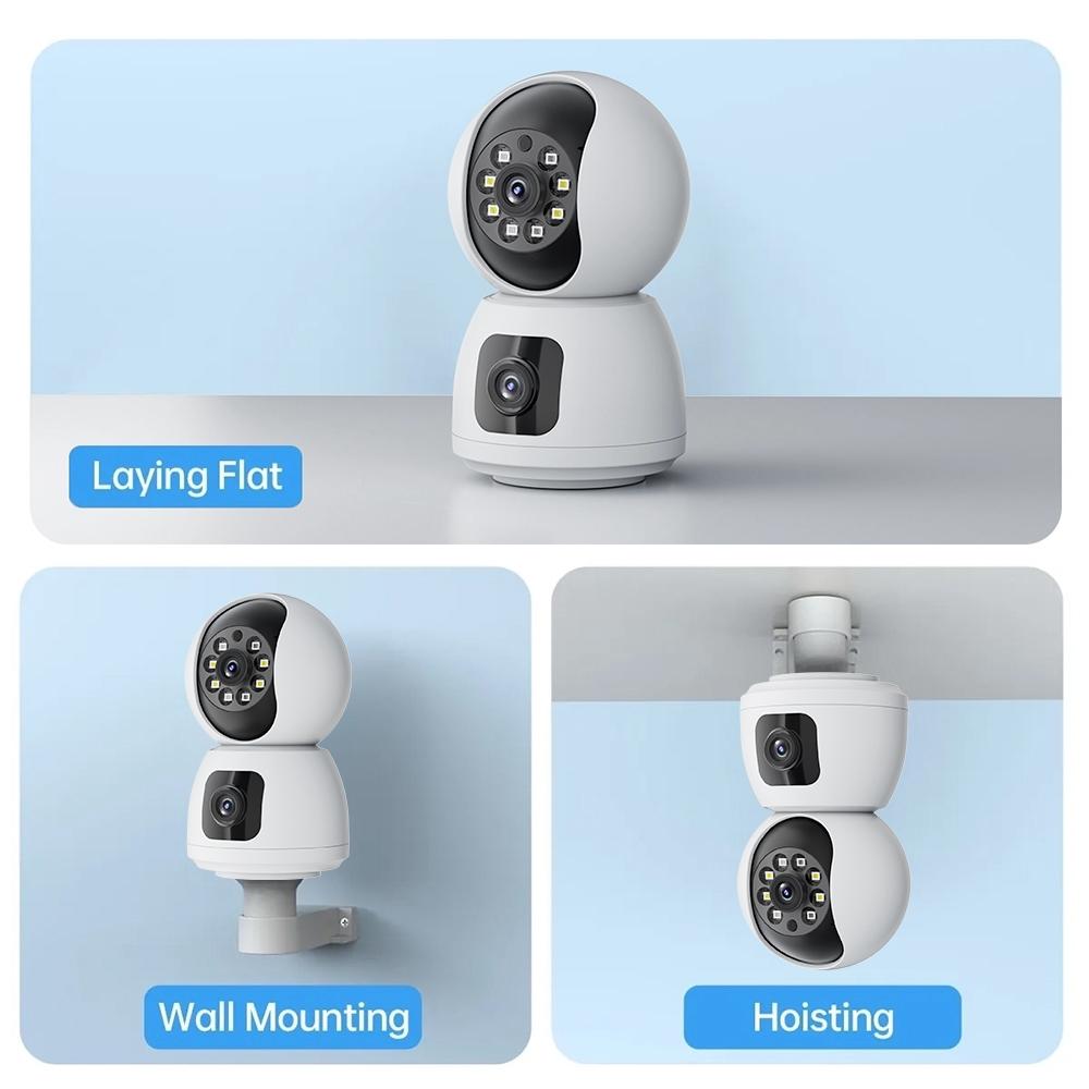 Waterproof Smart Wifi Camera With 4Mp Zoom - Hd Indoor White-1915196654563233800