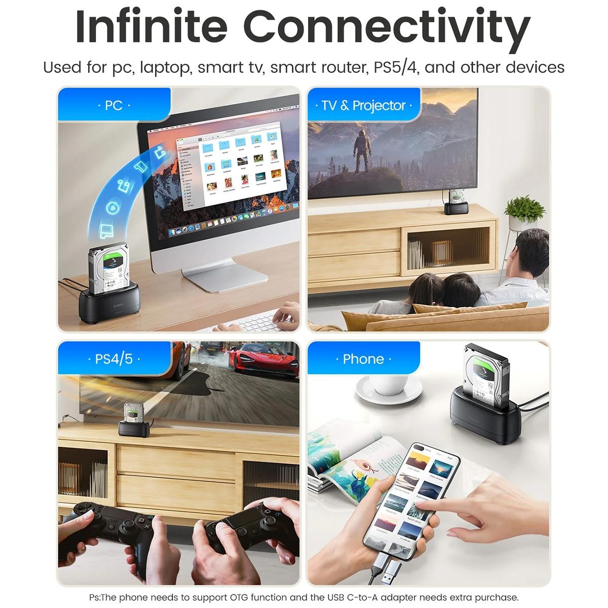 2.5 / 3.5 Sata Drive Dock - Single Bay-1915198292321505285