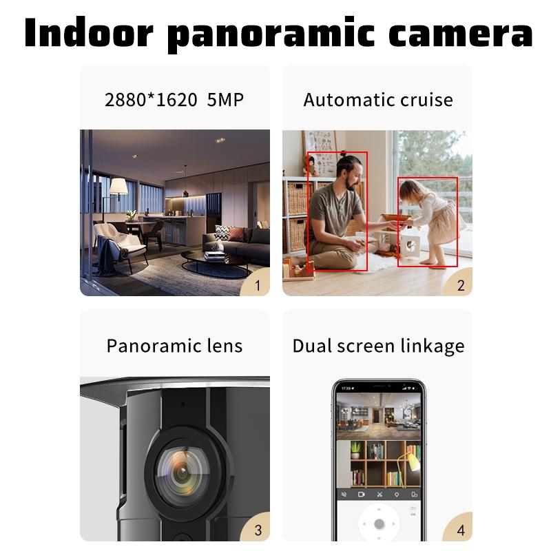 Smart Hd Wireless Ptz Camera - 5Mp Grey-1915196658229055491
