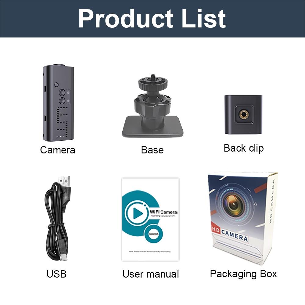 Smart Wifi Camera With Infrared Night Vision - 720P Black-1915197126233690114