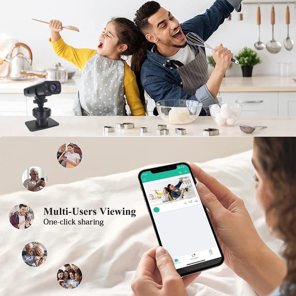 Smart Wifi Camera With Infrared Night Vision - 720P Black-1915197126233690118