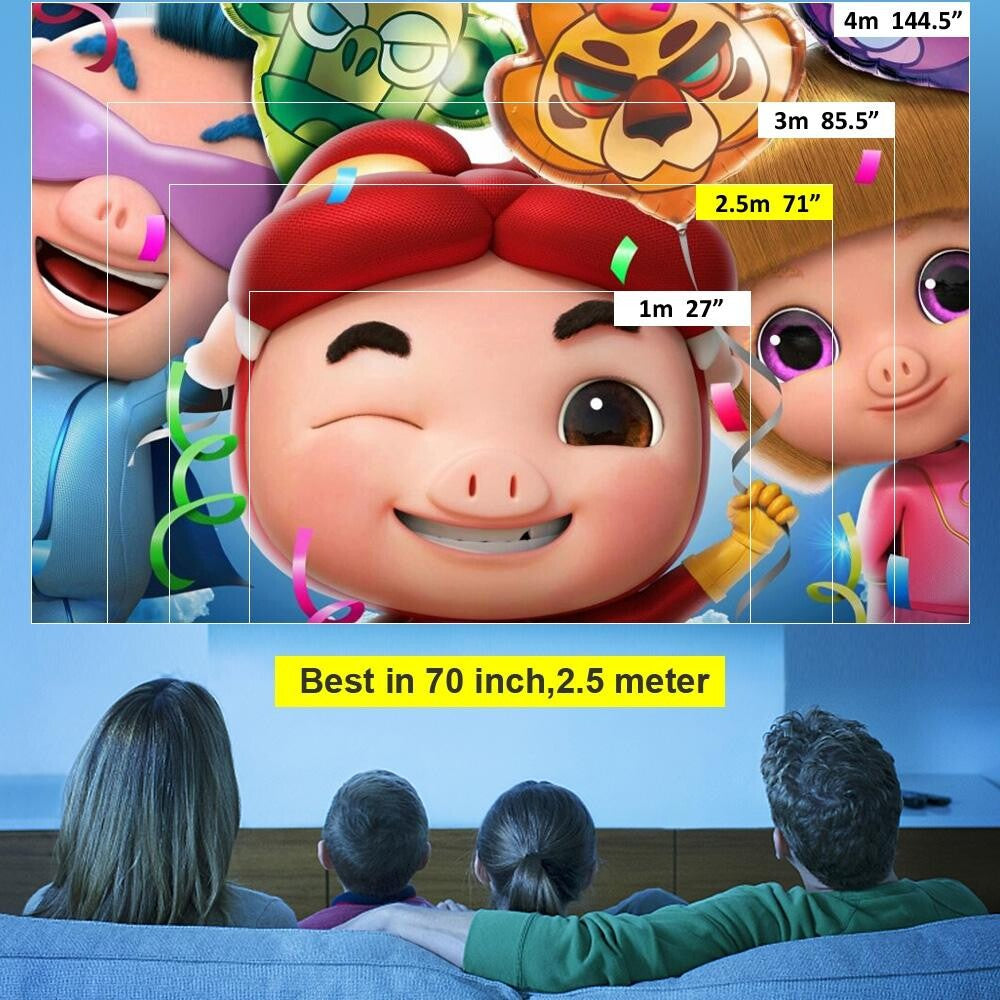 Mini Portable Led Projector For Kids - 1080P Resolution-1915197822760783877