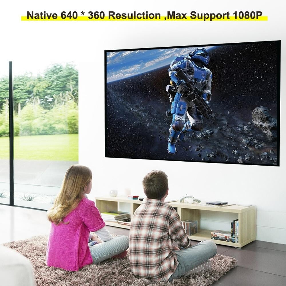 Mini Portable Led Projector For Kids - 1080P Resolution-1915197822760783878