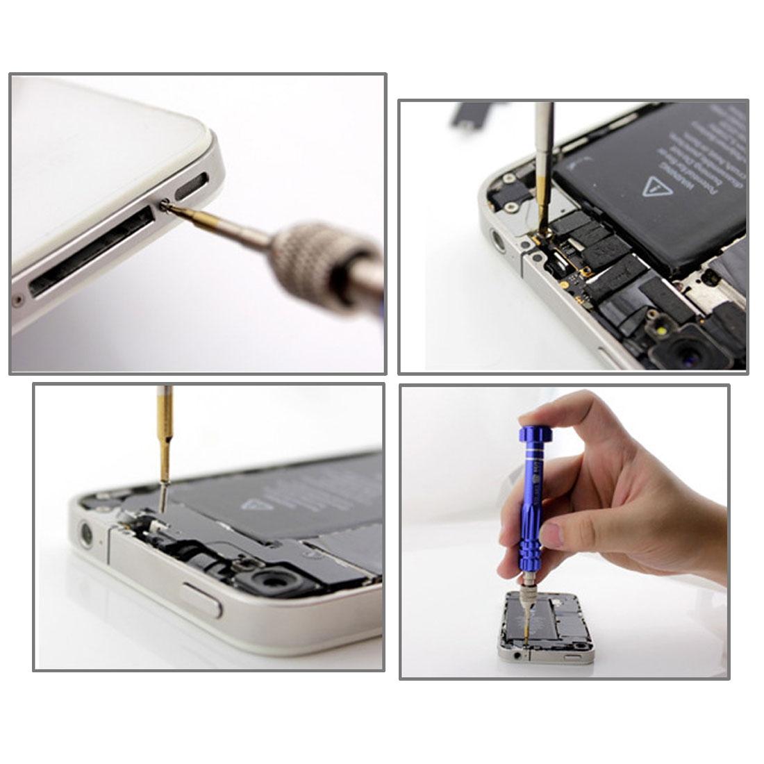 12.5Cm 3-In-1 Precision Metal Screwdriver With Pentagonal Tip-1915198382427738115