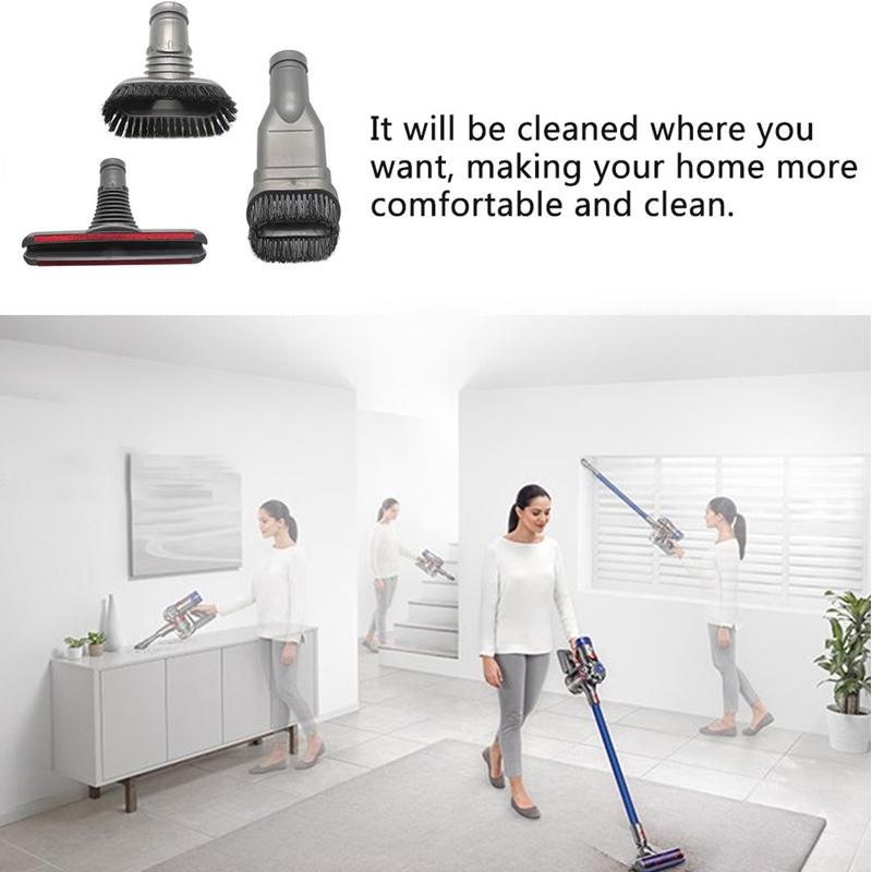 3-In-1 Round Stiff And Bed Brush For Dyson Vacuum-1915197597652488196