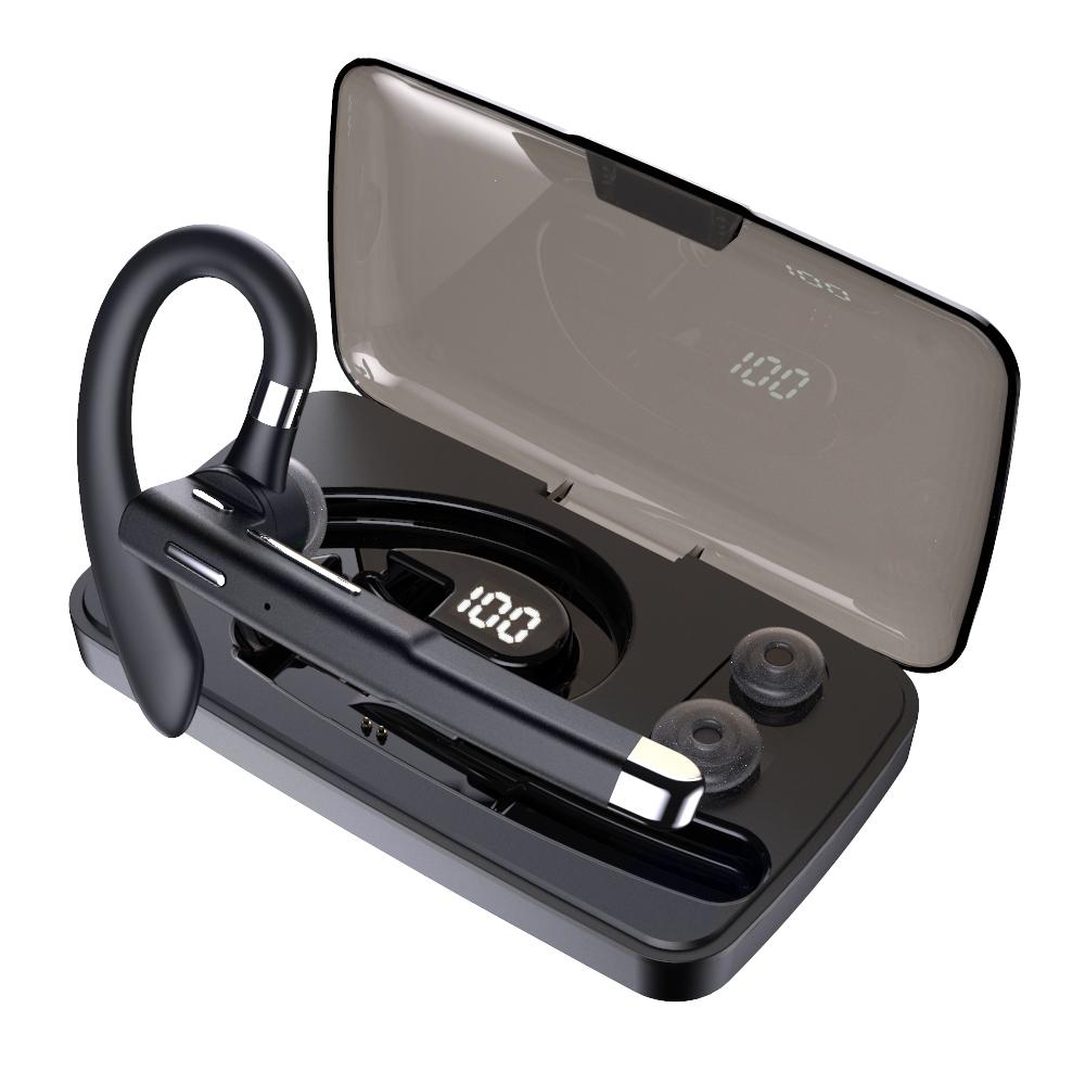 Rotatable Bluetooth Earphone With Charging Box & Digital Display-1915197887415980034