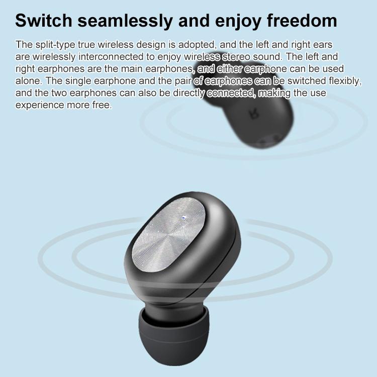 Waterproof Bluetooth 5.0 Tws Earphones With Touch Control - Black-1915196750893813763