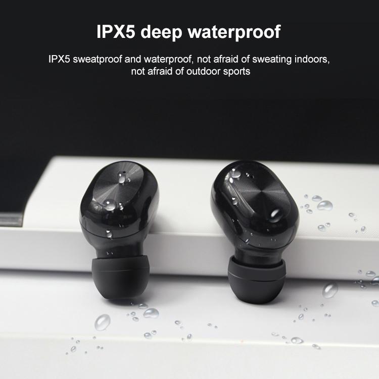Waterproof Bluetooth 5.0 Tws Earphones With Touch Control - Black-1915196750893813765