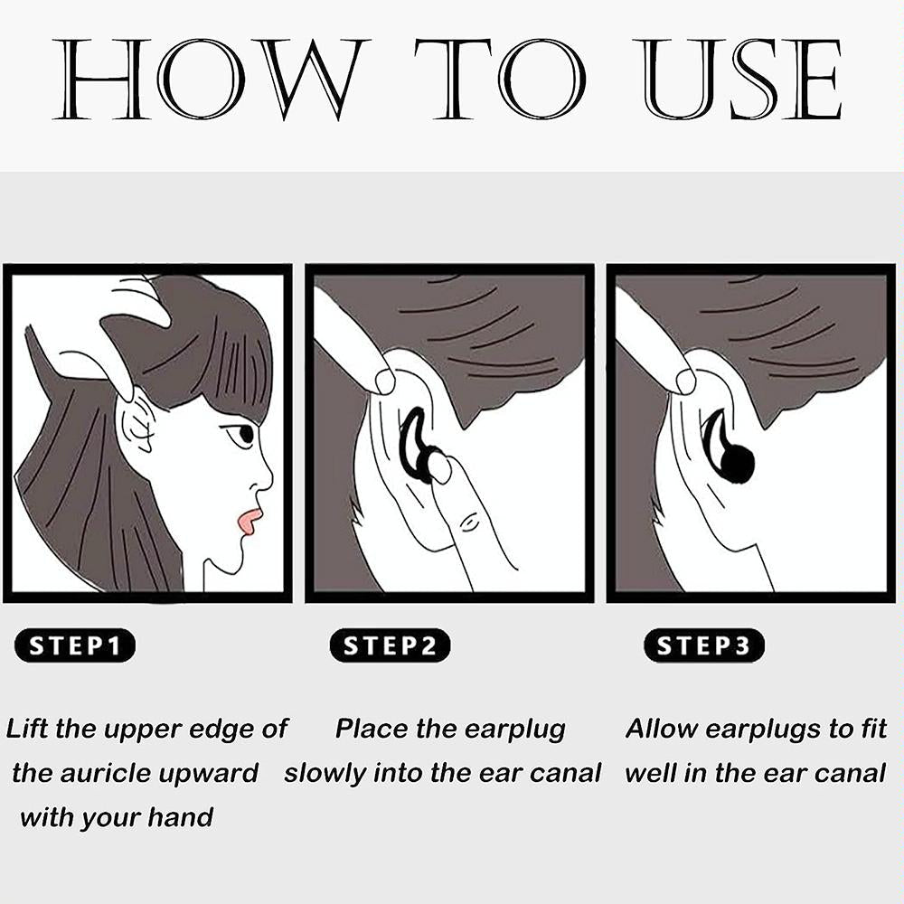 Silicone Earplugs For Sleeping - Shark Fin Design-1915197732994289671