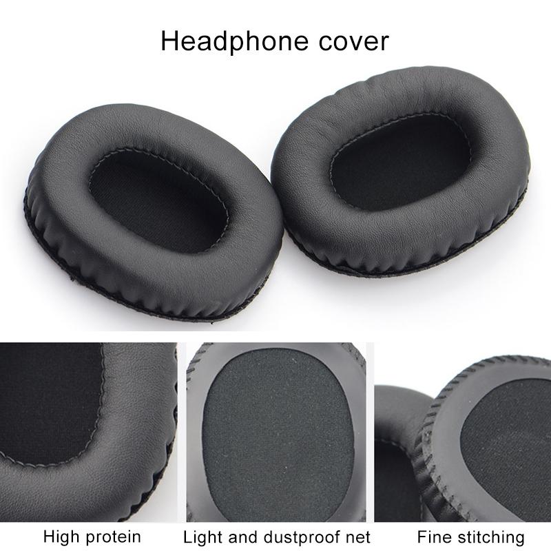 Soft Memory Foam Headphone Earmuffs For Marshall Monitor - Imitation Leather-1915198055406243844