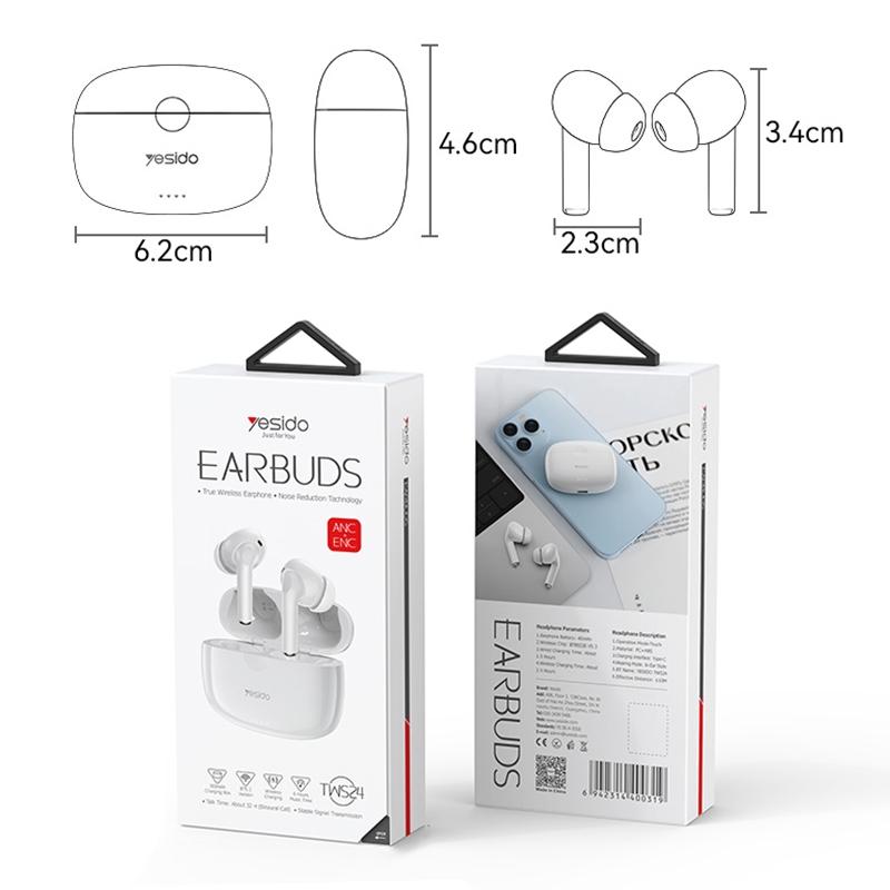 Smart Dual Noise Reduction Tws Wireless Earphones With Anc & Enc-1915198082119766023