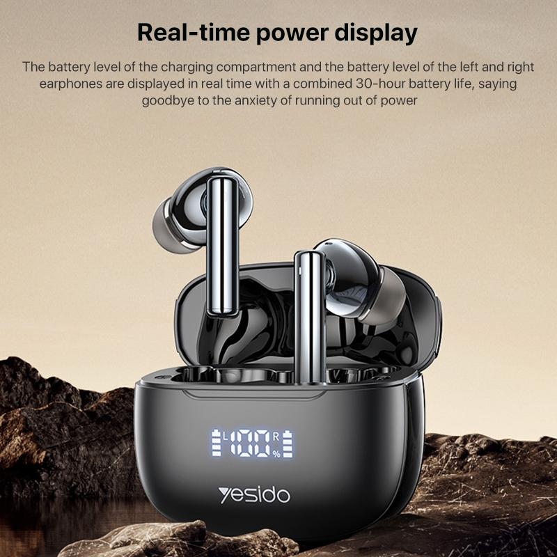Wireless Bluetooth 5.0 Earphones With Anc And Led Display-1915198045578989576