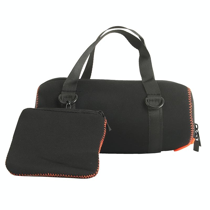 Protective Cover With Strap & Carabiner For Jbl Charge 5 - Black-1915196709688971269