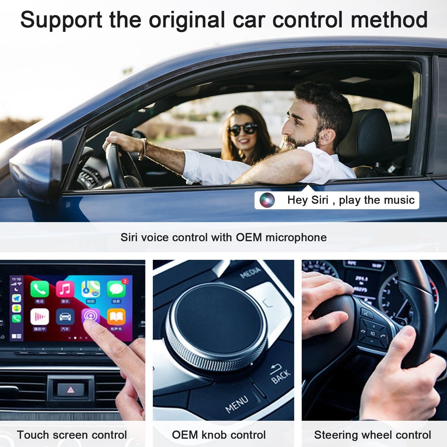 Wireless Carplay Adapter For Iphone - Usb & Usb-C-1915196637609857027