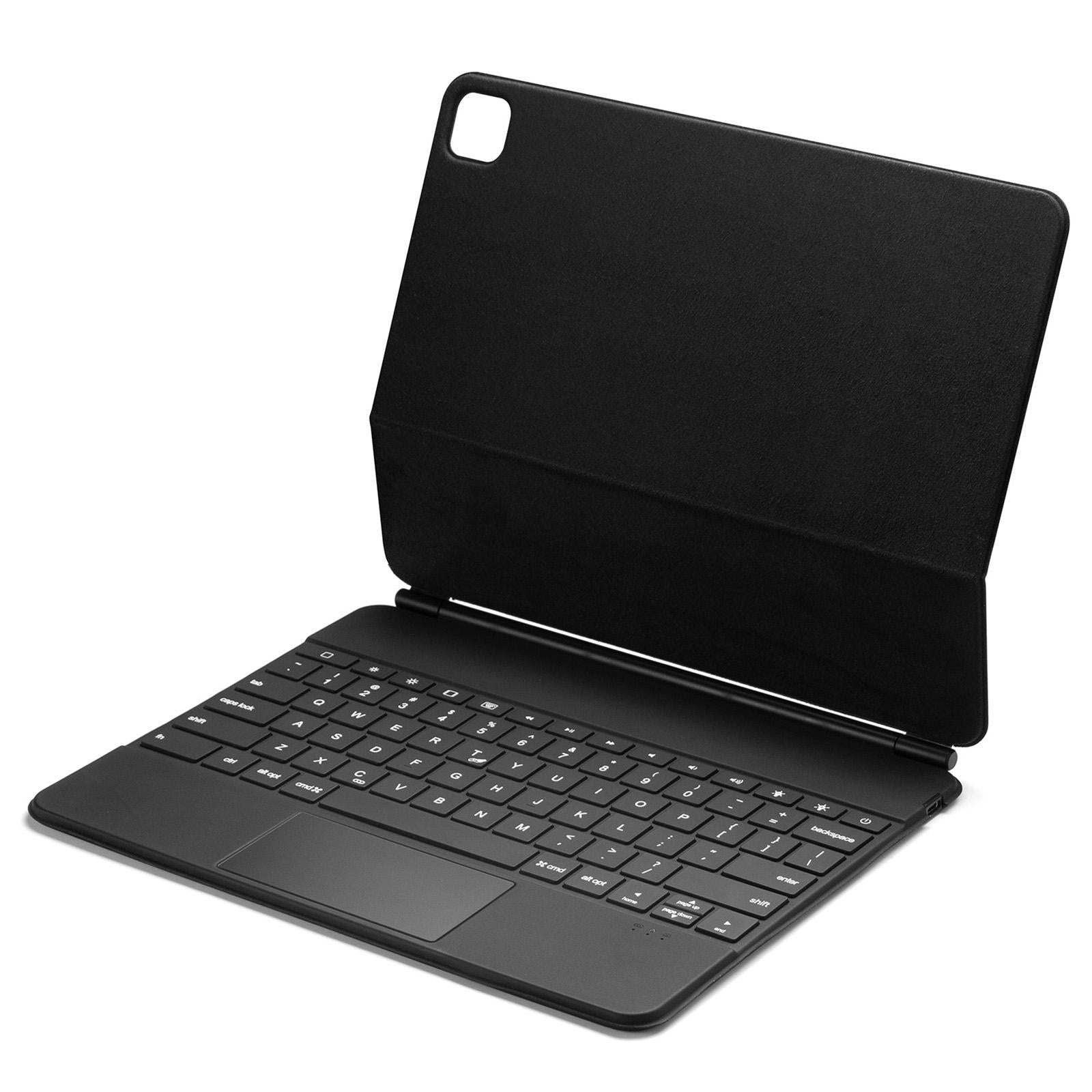 Ultra-Thin Detachable Bluetooth Keyboard Tablet Case For Ipad Pro 12.9 With Touchpad & Backlight - Black-1915196781315100675