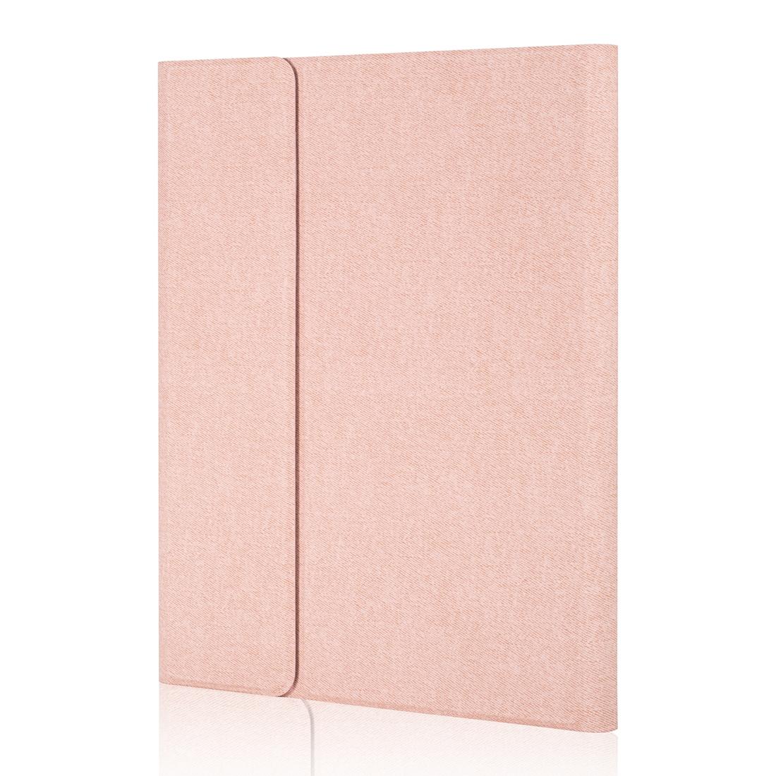 Silk Texture Bluetooth Keyboard Tablet Case For Ipad Air 2 / 1 Pro 9.7 2017 / 2018 With Stand & Pen Slot - Rose Gold-1915196544437587969