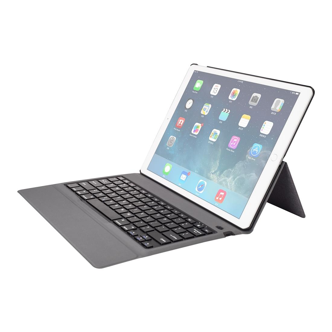 Ultra-Thin Bluetooth Keyboard Leather Case For Ipad Pro 12.9 With Stand - Black-1915196488141639681