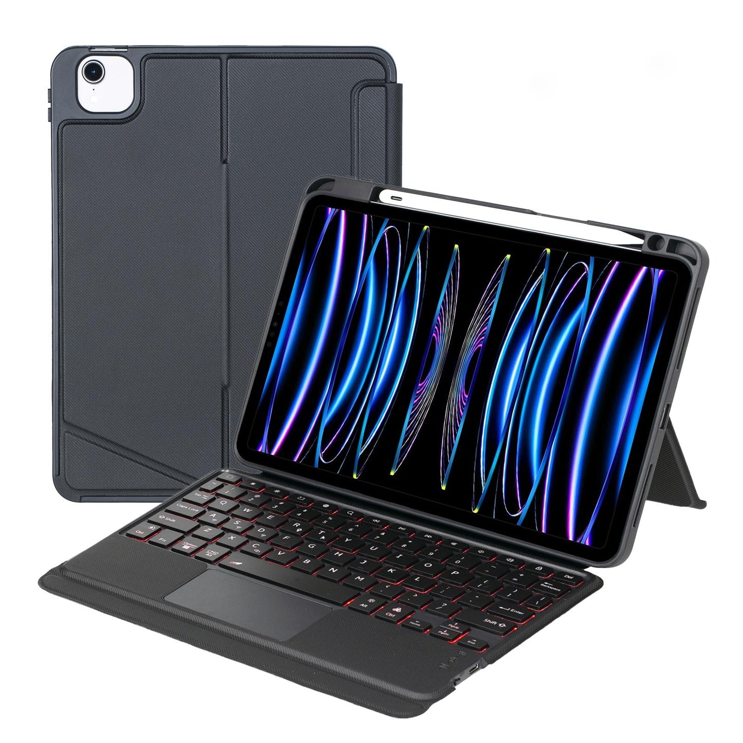 Bluetooth Keyboard Leather Case For Ipad Air / Pro 11 - Touch Backlight Split Type-1915197907234066432