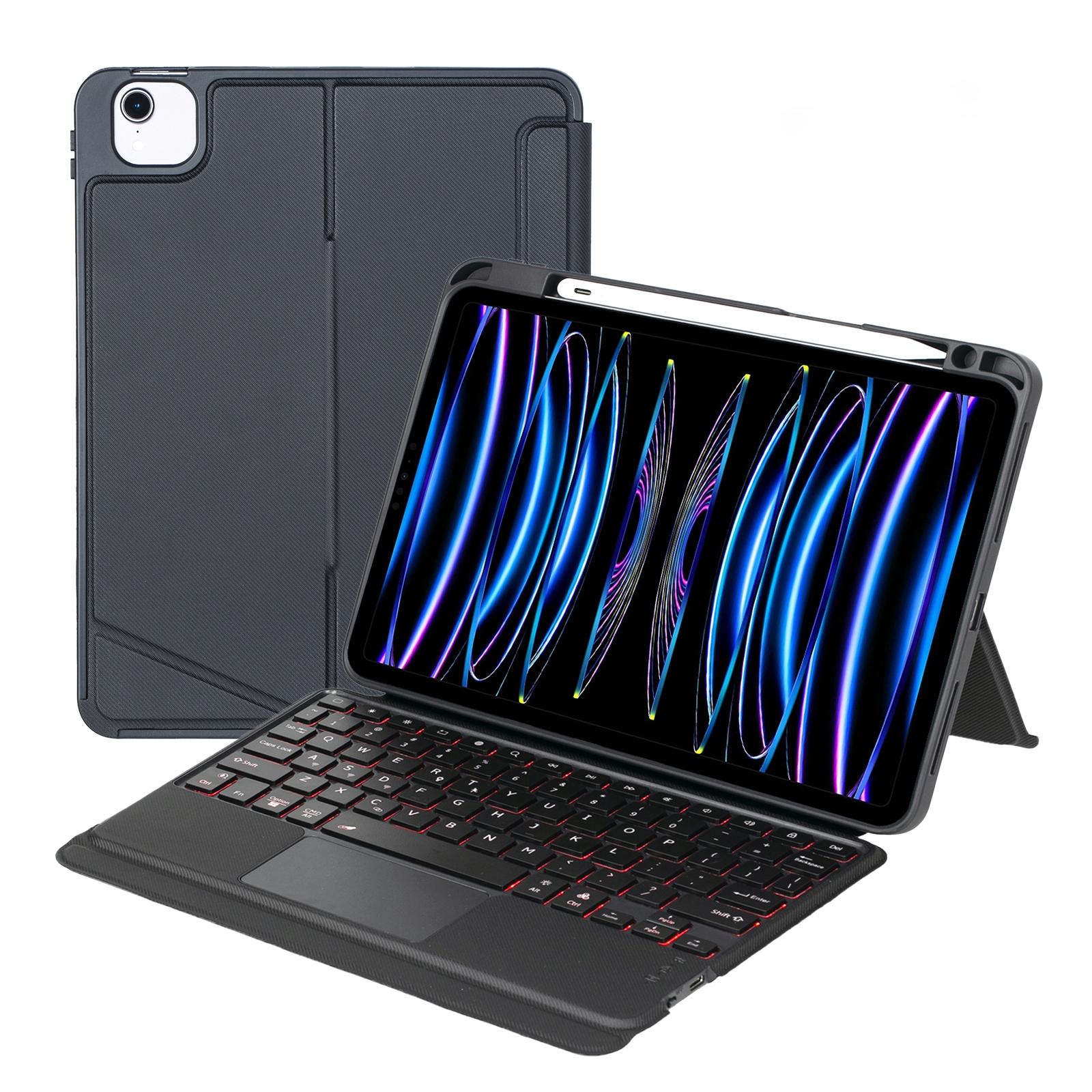 Bluetooth Keyboard Leather Case For Ipad Air / Pro 11 - Touch Backlight Split Type-1915197907234066432