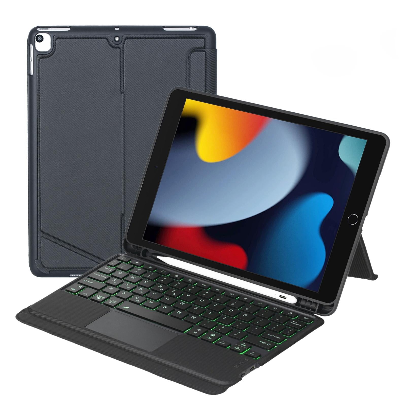 Bluetooth Keyboard Leather Case For Ipad 10.2 / 10.5 / Pro 10.5 - Touch Backlight Split Type-1915197741978488839