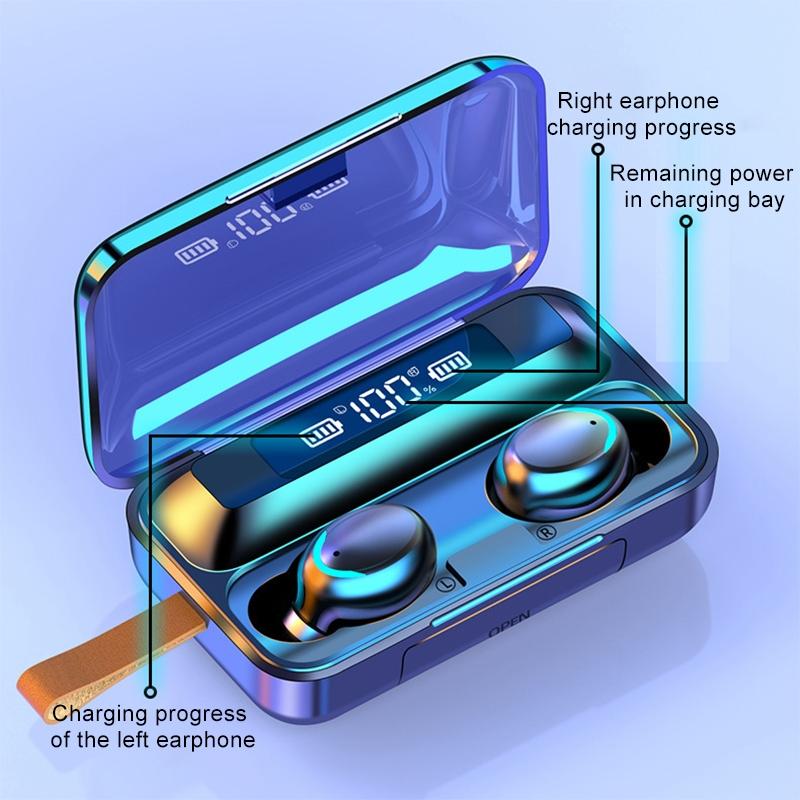 Jerry Solution Touch Bluetooth Earphones With Magnetic Charging Box - F9-5C-1915196701090648065