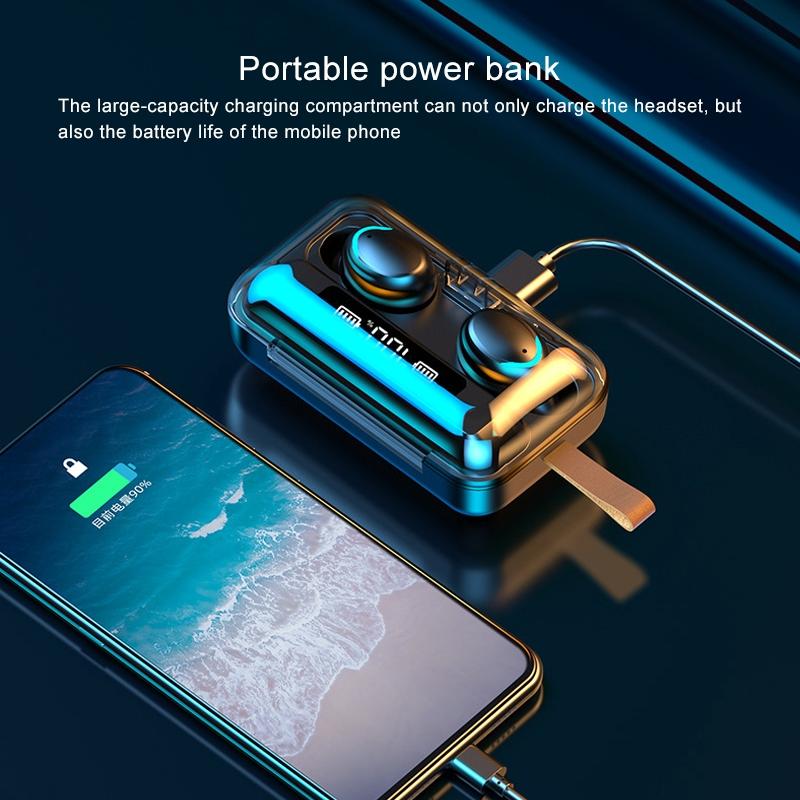 Jerry Solution Touch Bluetooth Earphones With Magnetic Charging Box - F9-5C-1915196701090648073