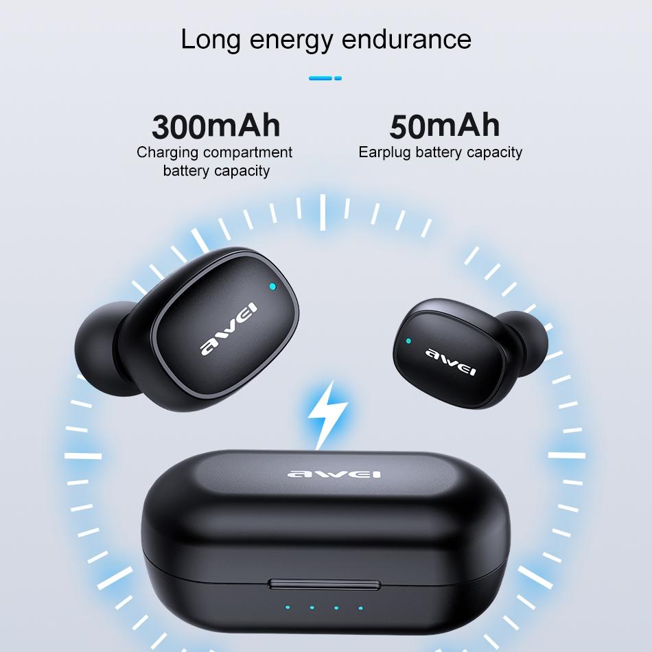Wireless Sports Headset With Charging Case - T13 Tws Bluetooth V5.0 - Black-1915196720132788228
