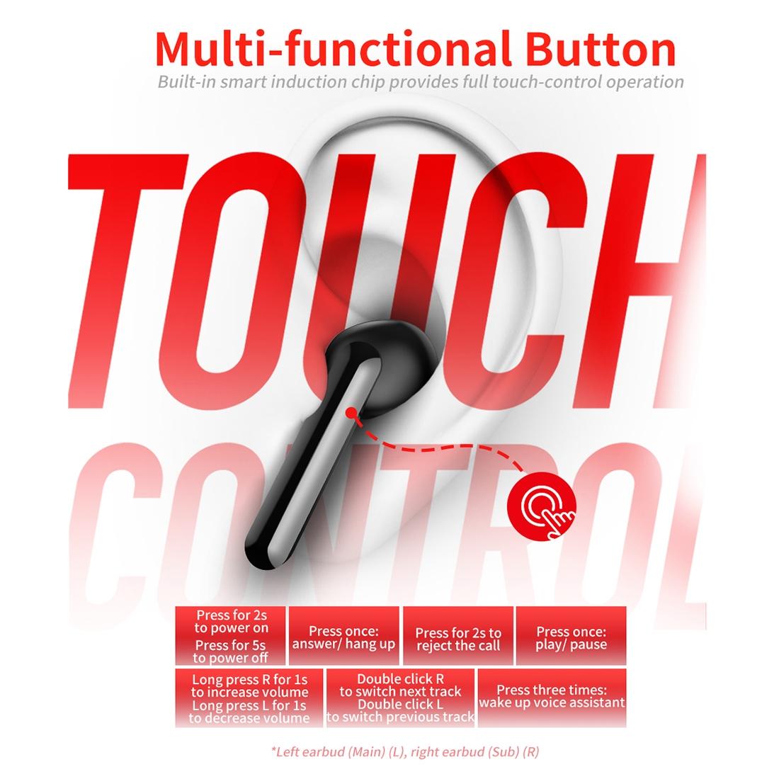 Waterproof Wireless Bluetooth Earphones - Stereo 5.0 - Black-1915196700071432199