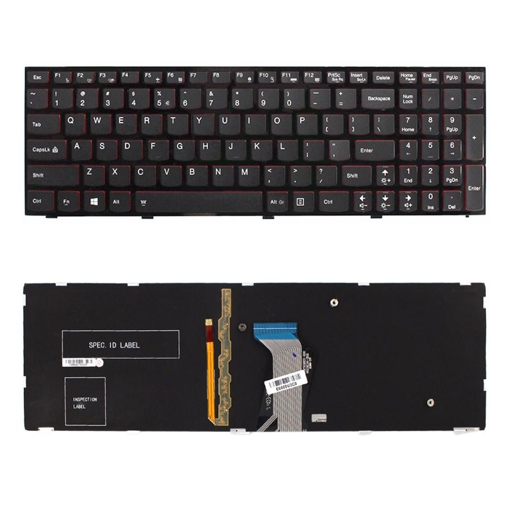 Backlit Us Keyboard For Lenovo Y500 / Y510P / Y590 - Black-1915196750751207427