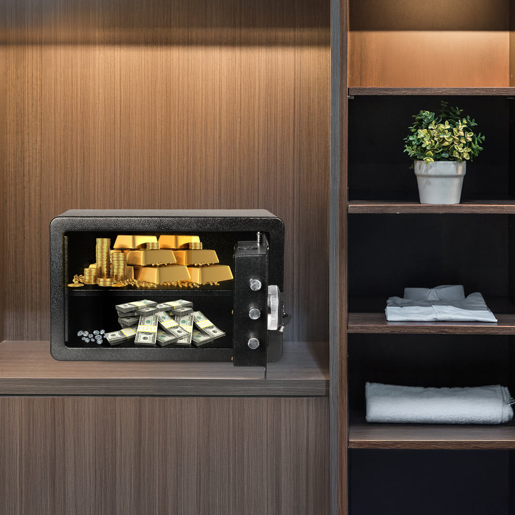 8.1L Digital Security Safe Box Fingerprint Key Lock-1910112277625966598