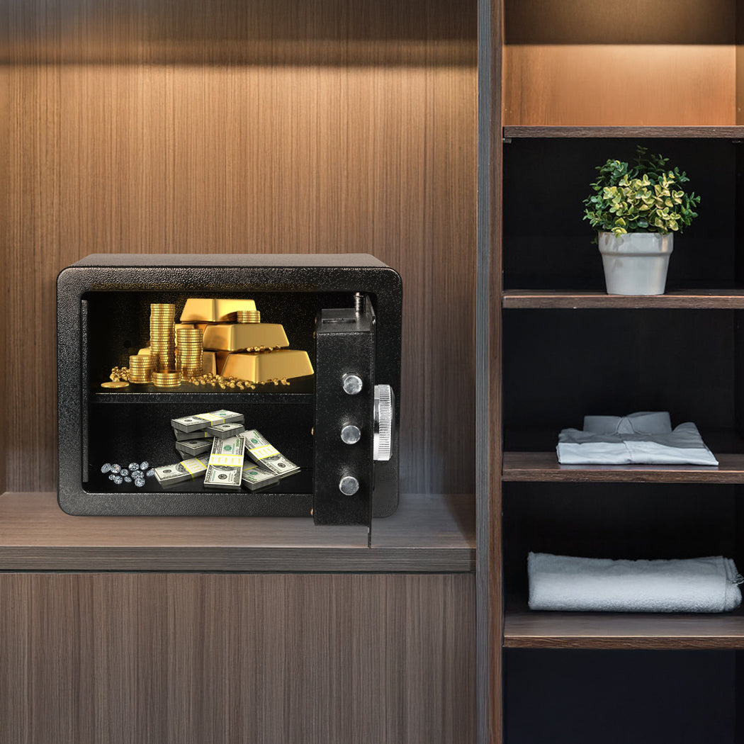 13.8L Digital Security Safe Box Password Key Lock Cash-1910112277156204550